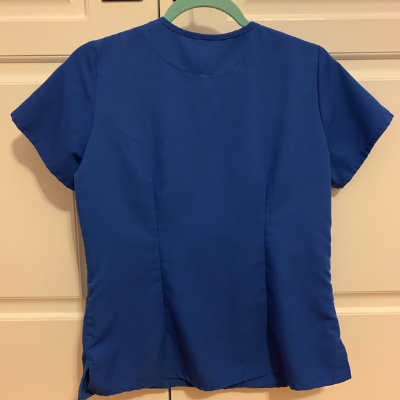Royal blue scrub top - Picture 2 of 2